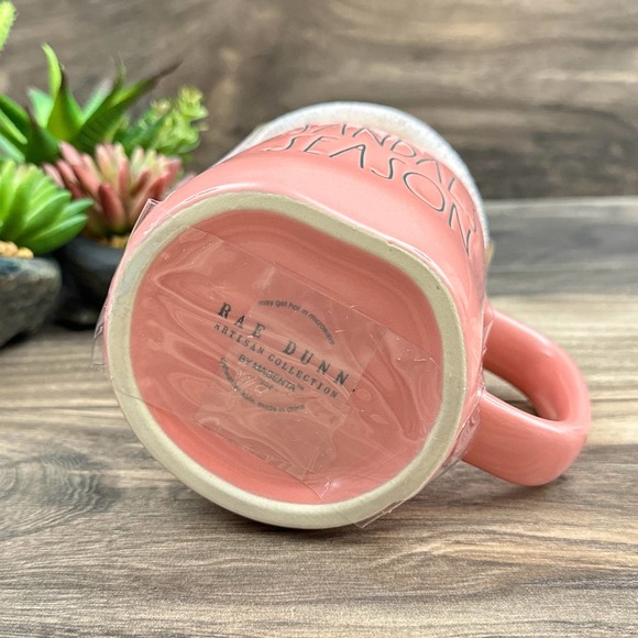 NIB RAE DUNN Sandal Season Figural Lidded Mug Pink Tropical Summer Gift Vacation - Picture 6 of 6